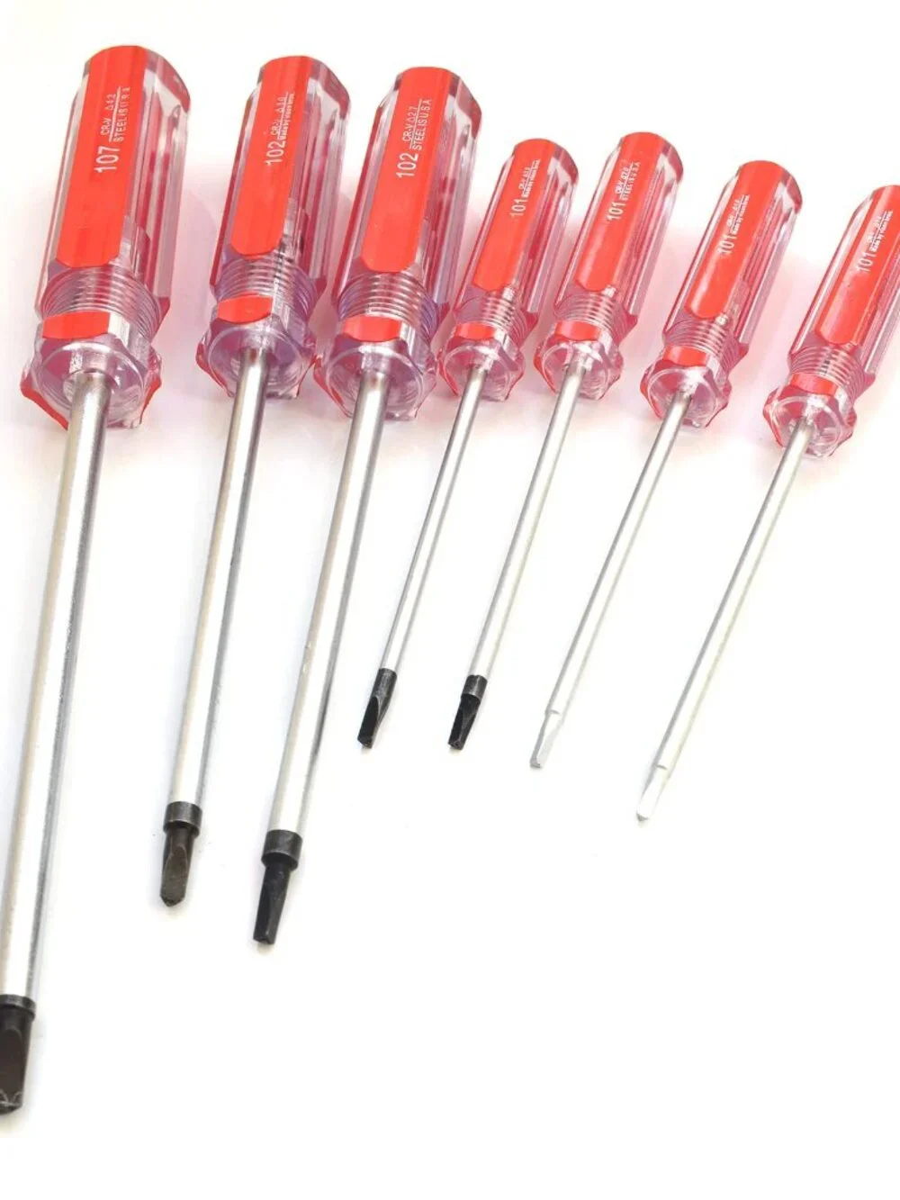 Triangle Screwdrivers Set 7 Sizes 1.4mm 1.8mm 2.0mm 2.3mm 2.7mm 3.0mm 4.2mm, SKZ